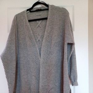 NEW 3X Gray Knit Long Cardigan from Letty & Me